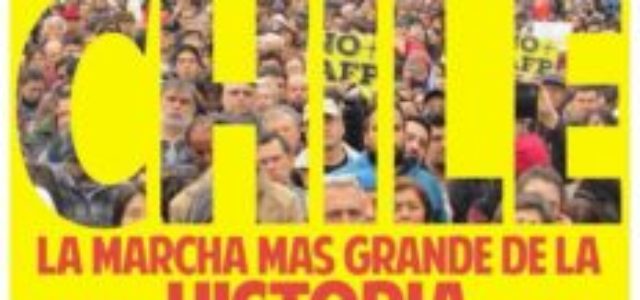 Chile – 26 de marzo de 2017, NO + AFP convoca marcha