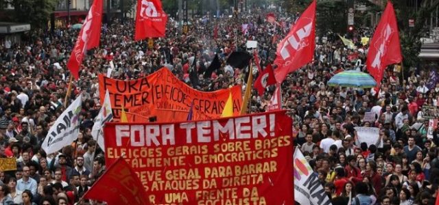 28 de abril huelga general en Brasil • Temer puede ser derrotado