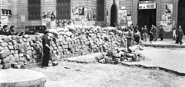 Mayo de 1937, barricadas en Barcelona