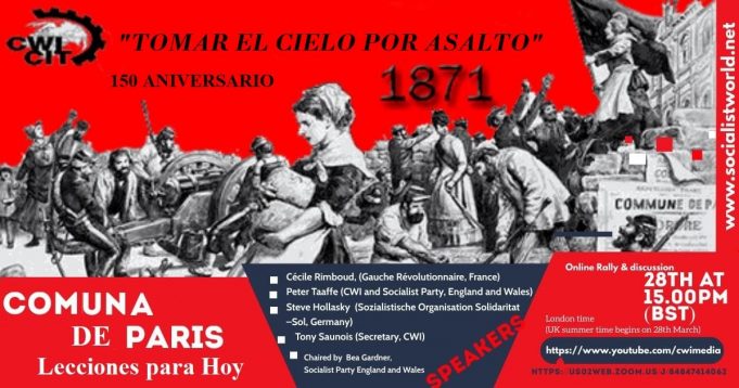 150 Aniversario de la Comuna de París- Conmemoración y discusión sobre este gran acontecimiento histórico