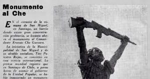 Publimetro: Qué pasó cuando Santiago tuvo la primera estatua del Che en el mundo