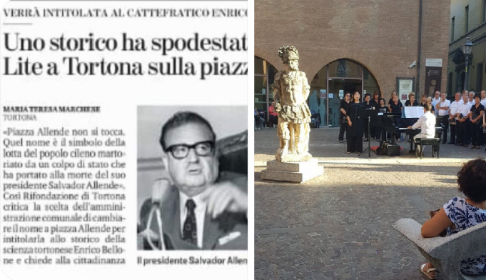 La Plaza Salvador Allende de Tortona en Italia. Por Esteban Silva Cuadra