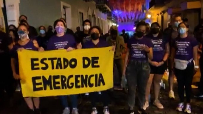 Mujeres en Puerto Rico exigen medidas para combatir los crecientes feminicidios