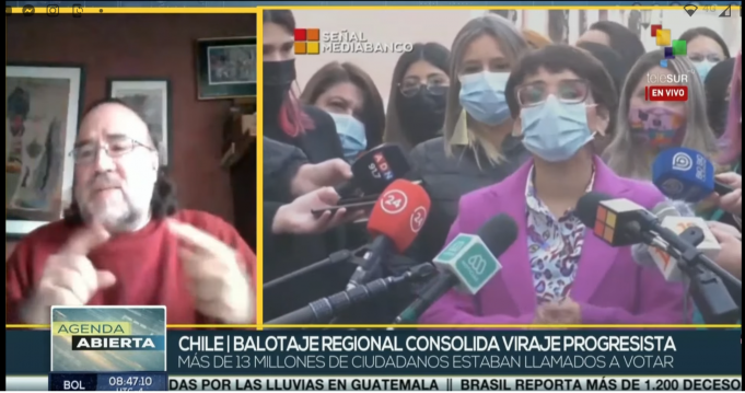 Elecciones Gobernadores Regionales: «Bajísima participación demuestra que el motor principal para asegurar la participación electoral es el proceso constituyente». Análisis de Esteban Silva en Telesur