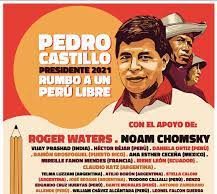 Noam Chomsky, Roger Waters y decenas de artistas e intelectuales apoyan a Pedro Castillo
