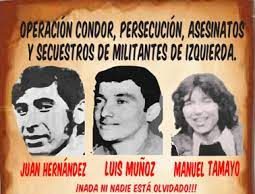 Operación Cóndor: 3 de abril, 48 años del secuestro y desaparición de tres jóvenes chilenos