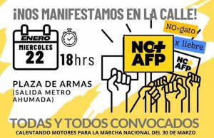 Coordinadora NO + AFP: Esta Reforma que NO Reforma es un “fraude” a los trabajadores