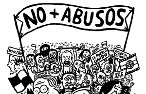 Chile – Protestan en Enel contra alzas de electricidad y violencia económica y social que sufre la población