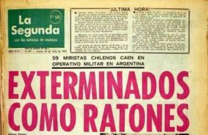 Chile – La Segunda fue complice del asesinato de 119 personas en 1975