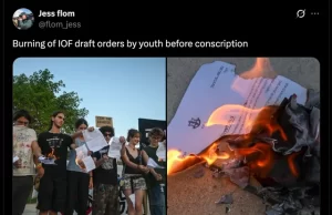 Israel – Jóvenes rechazan el reclutamiento