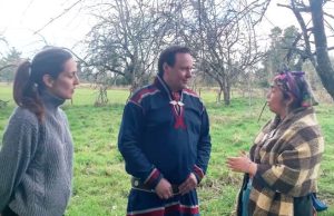 Defensora ambiental mapuche recibe solidaridad del Pueblo Sami por oponerse a hidroelectrica Statkraf en río Pilmaiquén
