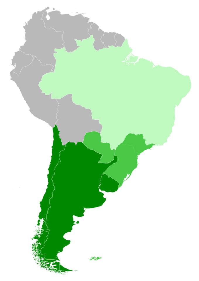 Los occidentalizados del sur