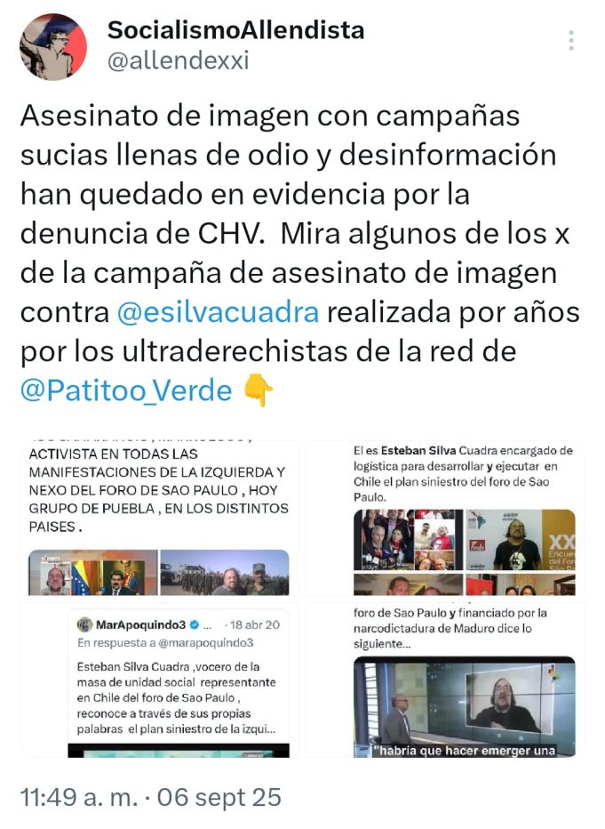 Chile – Patito Verde: Asesinato de imagen con campañas sucias