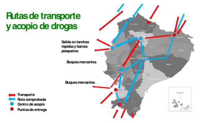 Ecuador – uno de los principales corredores de cocaína