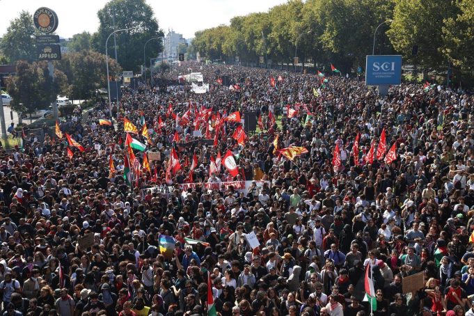 Masivas movilizaciones a nivel internacional contra el genocidio en Gaza