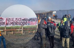 Movilización en la Central Hidroeléctrica RUCALHUE