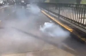 Represión en marchas pacíficas a 1 año de la desaparición de Julia Chuñil