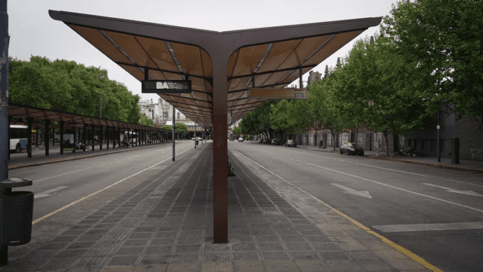 Argentina – Buenos Aires Ciudad desierta: las imágenes del paro general contra la reforma laboral de la CGT