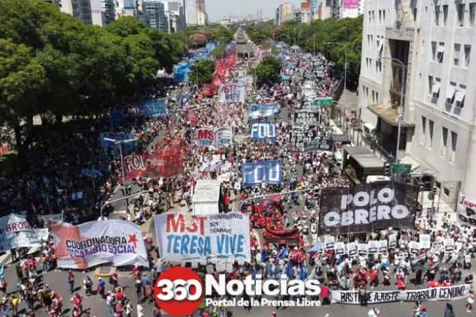 Argentina paralizada: Huelga general contra reforma laboral del Milei