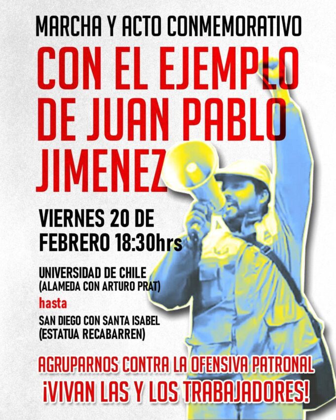 Con el ejemplo de Juan Pablo Jimenez … ¡Vivan los sindicatos mierda!