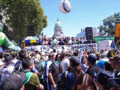 El Frente de Sindicatos Unidos marchó contra la Reforma Laboral. CLATE