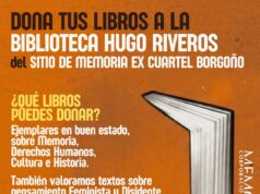 Dona tus libros a la biblioteca del Sitio de Memoria de Borgoño