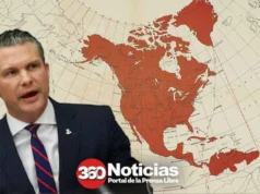 EEUU publica mapa donde extiende su territorio a la «Gran América del Norte»