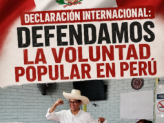 Declaración Internacional en defensa de la voluntad popular expresada en las elecciones del Perú