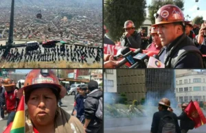 BOLIVIA – TOMADA POR TRABAJADORES Y LOS MINEROS
