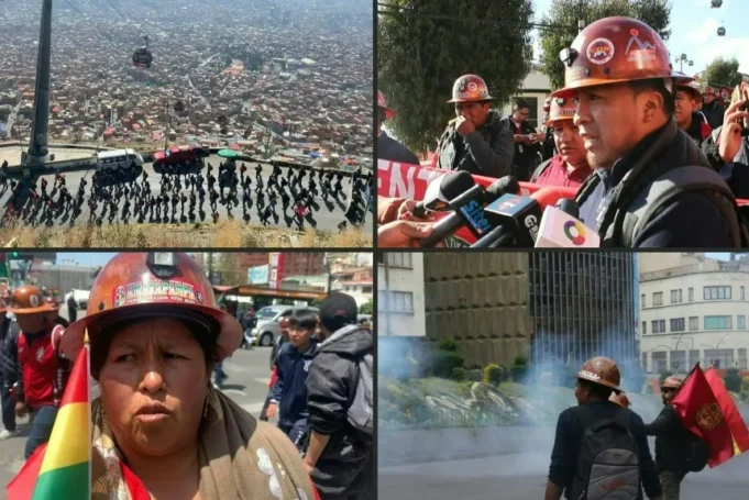 BOLIVIA – TOMADA POR TRABAJADORES Y LOS MINEROS