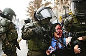 Chile – Brutal represión policial en marcha contra el ajuste gubernamental