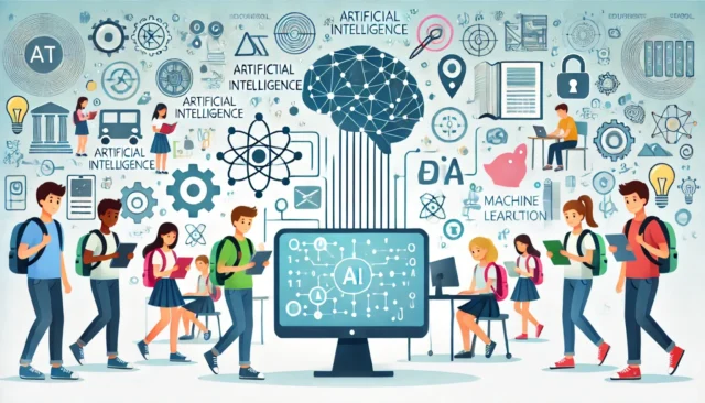 DALL·E-2024-08-03-12.07.58-A-vectorial-image-illustrating-the-concept-of-education-in-artificial-intelligence-for-high-school-students.-The-image-features-elements-such-as-stude-1536x878