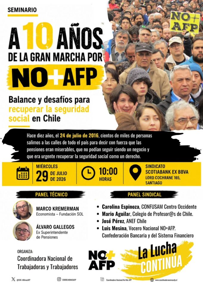Hace 10 años, Chile salió a las calles para decir #NOmásAFP