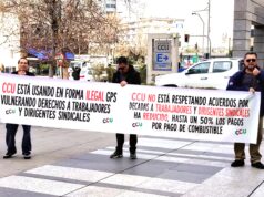 Chile – Trabajadores de holding CCU, propiedad de Grupo Luksic, protestan contra despidos y recorte de derechos
