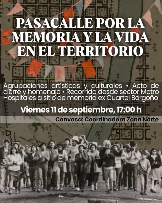 Chile – Santiago norte 11 de Septiembre pasacalles