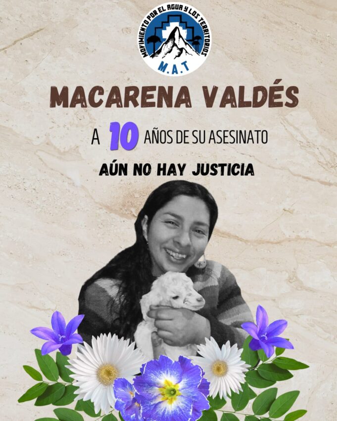 Chile – A diez años de la muerte de Macarena Valdés