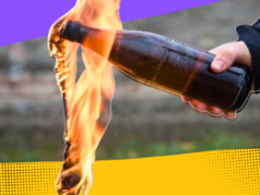 Molotovs de derecha versus molotovs de izquierda. Hugo Herrera y la profanaciónde la botella incendiaria