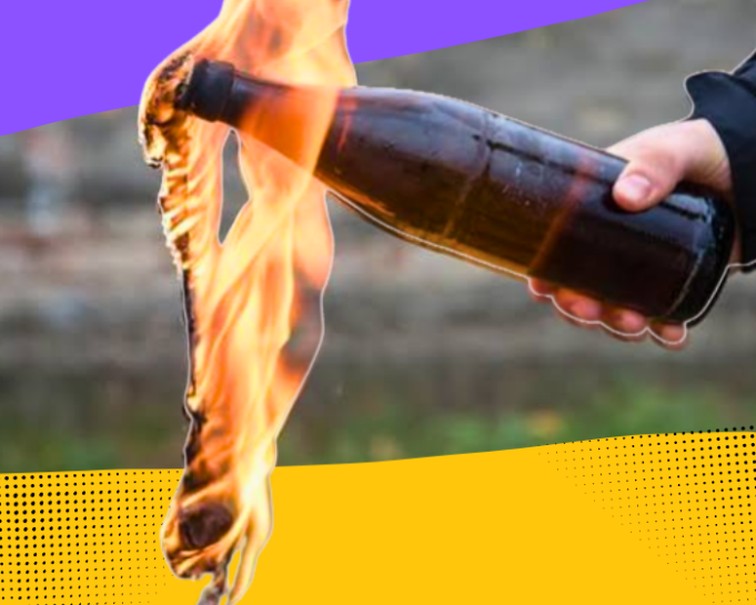 Molotovs de derecha versus molotovs de izquierda. Hugo Herrera y la profanaciónde la botella incendiaria