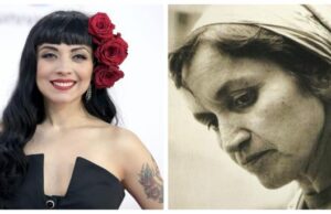 Mon Laferte frente y Violeta Parra