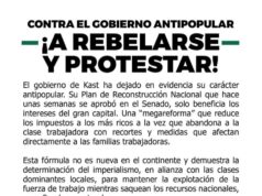 Chile – CONTRA EL GOBIERNO ANTIPOPULAR ¡A REBELARSE Y PROTESTAR!