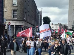 Irlanda – Decenas de miles de personas marchan en Dublín contra la visita de Trump, las guerras y la militarización