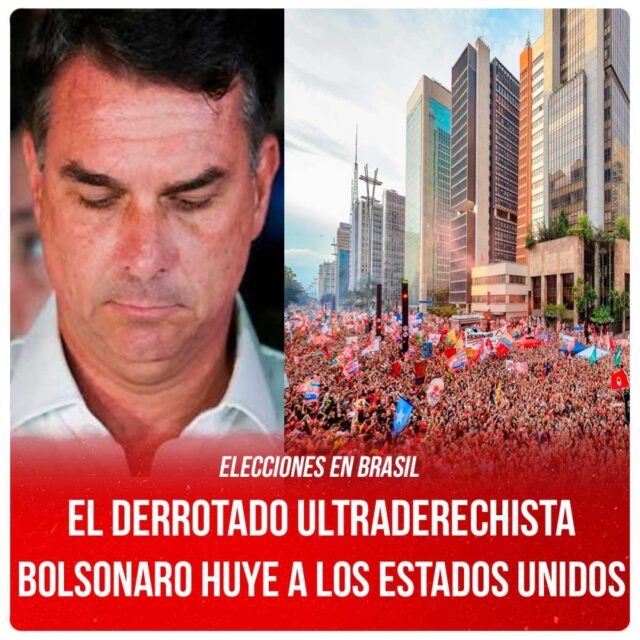 Flavio Bolsonaro Huye