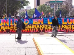 Chile – Santiago: Multitudinaria marcha por la unidad en la lucha de los pueblos originarios fue brutalmente reprimida por la policía